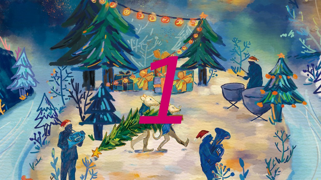 Musikalischer Adventskalender (Illustration: Wenwen Fei)