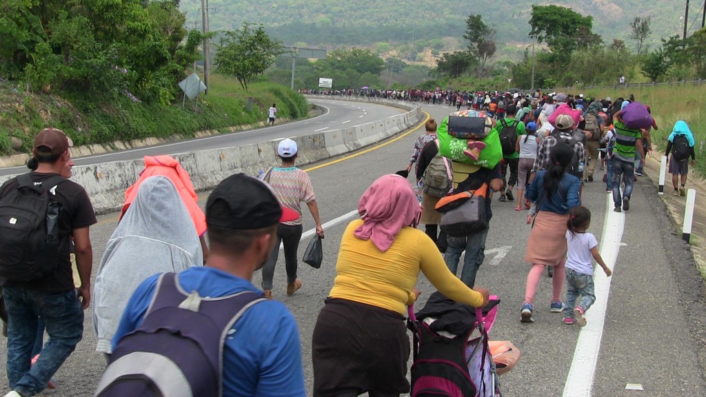 Migranten in Huehuetán (Mexiko) auf dem Weg in die USA (Foto: picture alliance/El Universal/El Universal via ZUMA Wire/dpa)