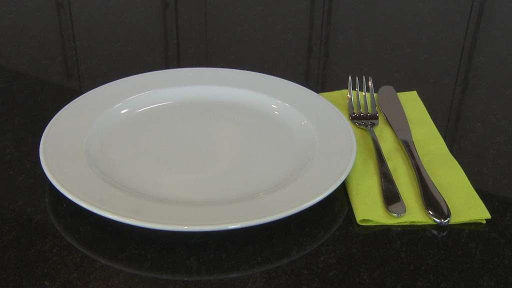 Symbolbild: ein leeres Essensgedeck (Archivfoto: SR Fernsehen)