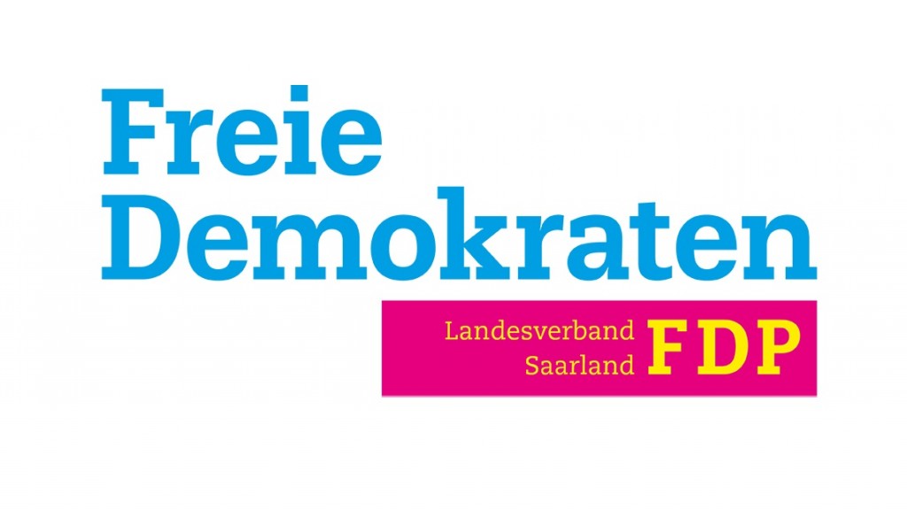 Das Parteilogo der FDP Saar