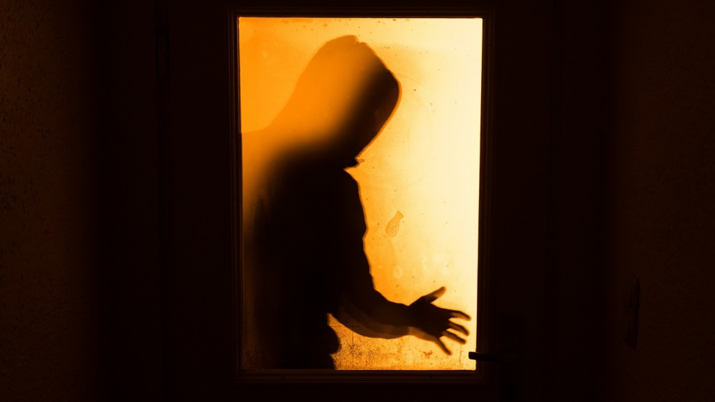 Foto: Der Schatten eines Mannes ist hinter einer gläsernen Wohnungstür. (Foto: picture alliance/dpa | Nicolas Armer)