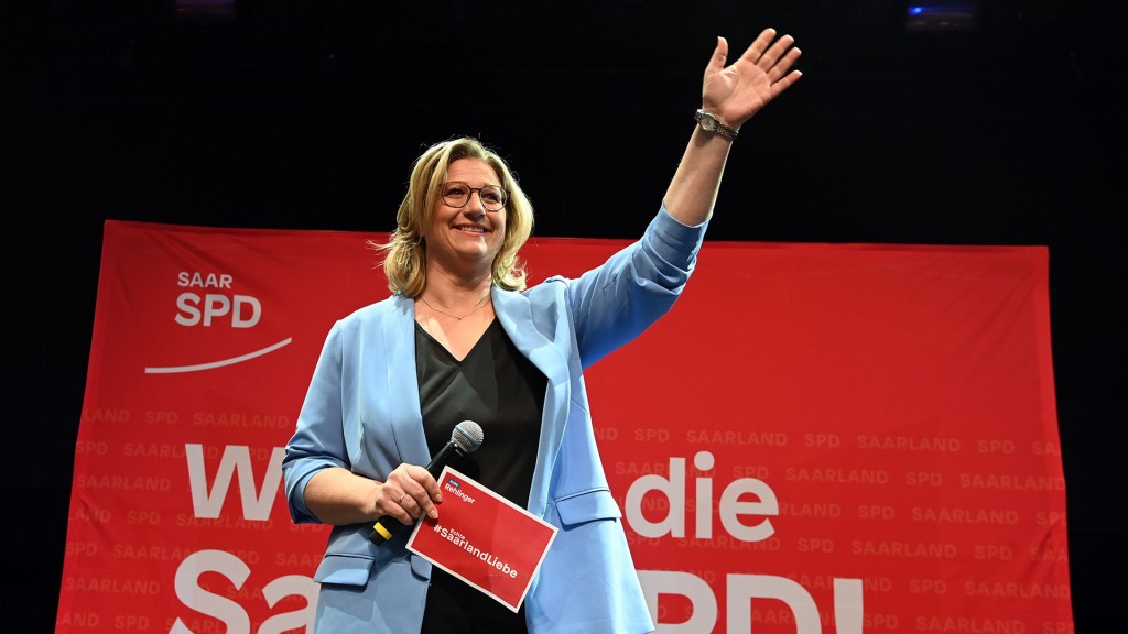 Wahlsiegerin Anke Rehlinger (SPD) (Foto: picture alliance/dpa | Boris Roessler)