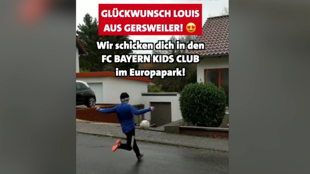 Nachwuchsfußballer Louis zeigt, was er kann