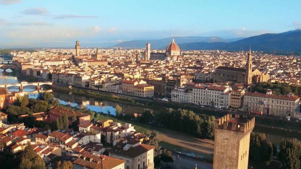 Foto: Ein Panoramablick über die italienische Stadt Florenz
