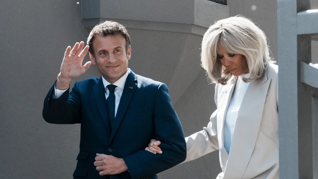 Brigitte und Emmanuel Macron im Wahlkampf
