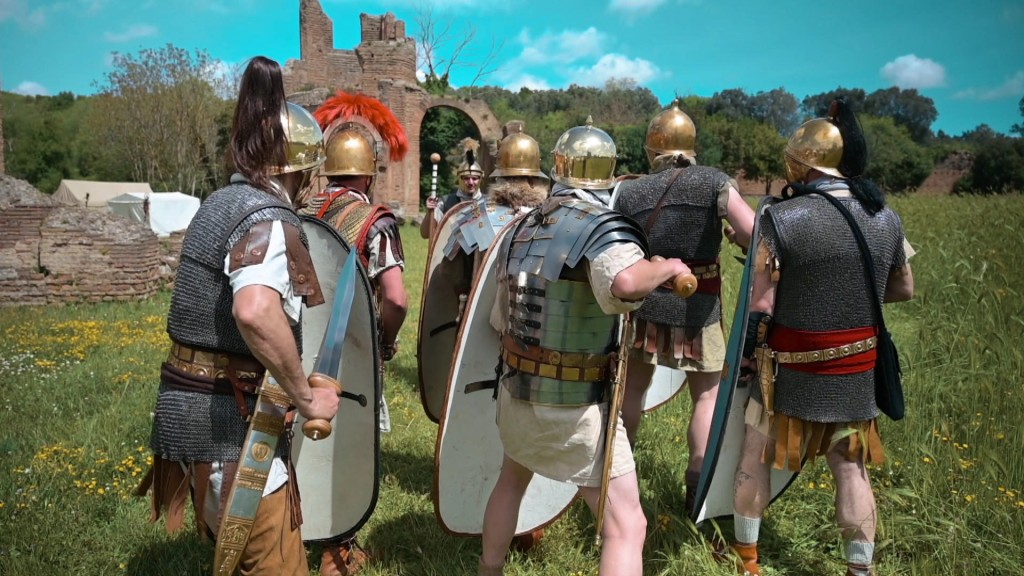 Foto: Römische Kämpfer auf dem Schlachtfeld