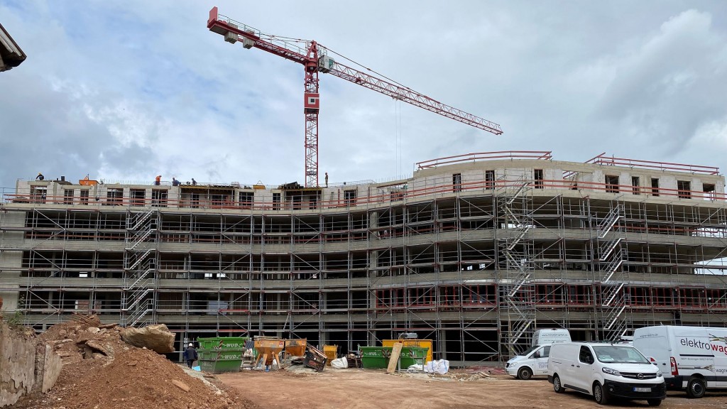 Großbaustelle auf dem ehem. Saarfürstgelände in Merzig
