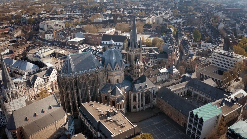 Luftaufnahme: Aachener Dom