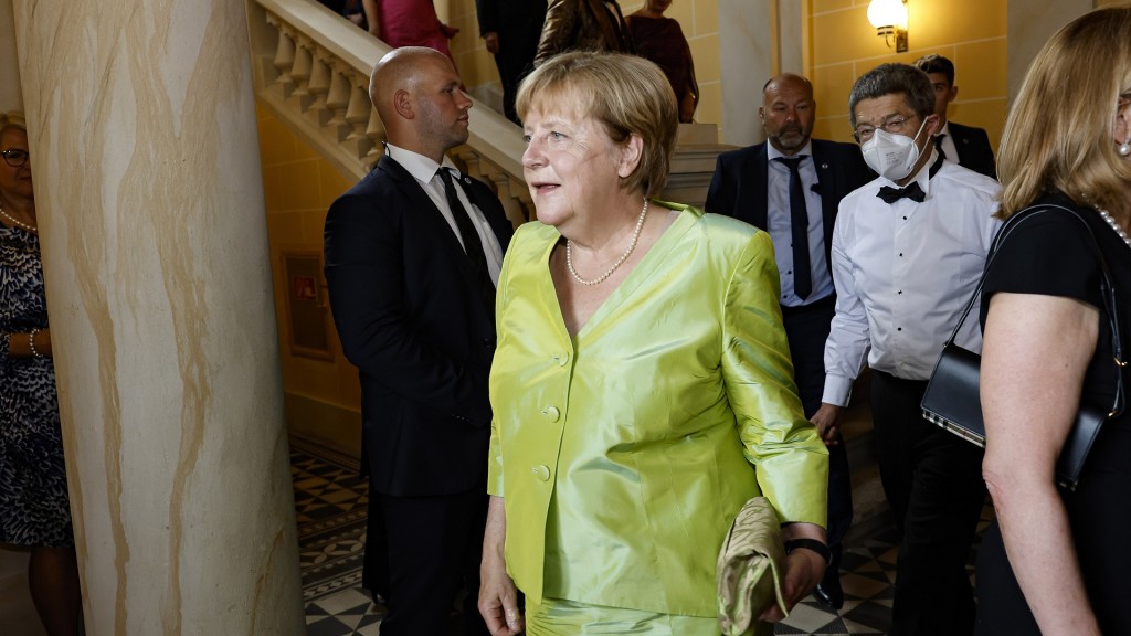 Ex-Bundeskanzlerin Angela Merkel bei der Eröffnung der Bayreuther Richard-Wagner-Festspiele