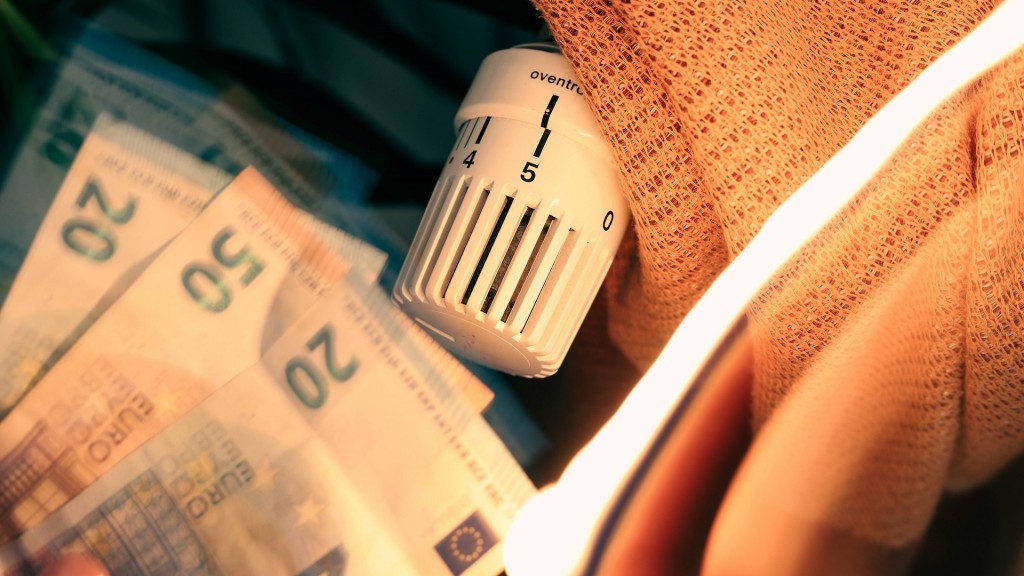 Symbolbild: Energiekosten. Heizung mit Geldscheinen
