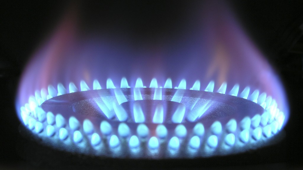 eine Gasflamme 