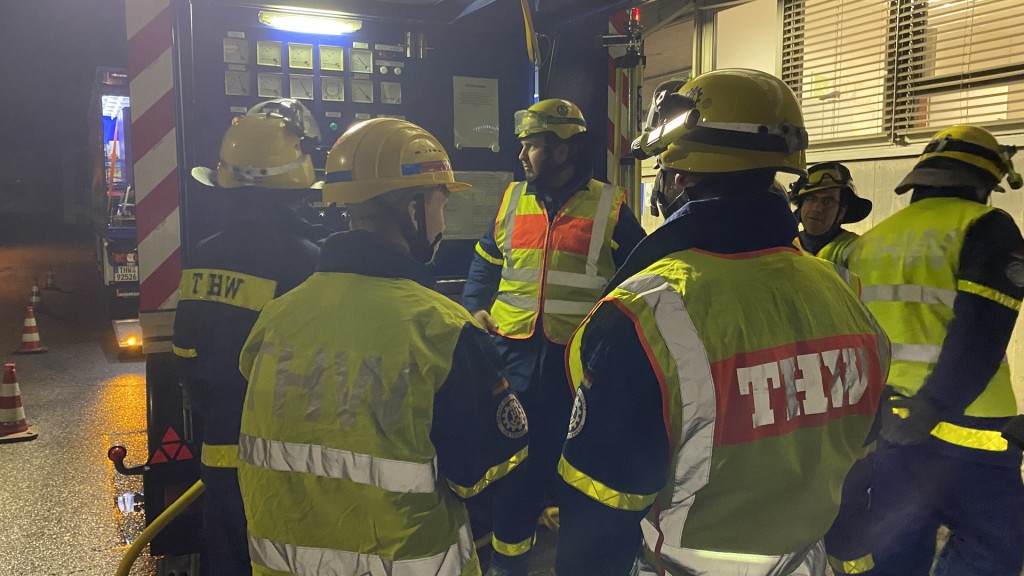 Notfallübung des THW in Lebach