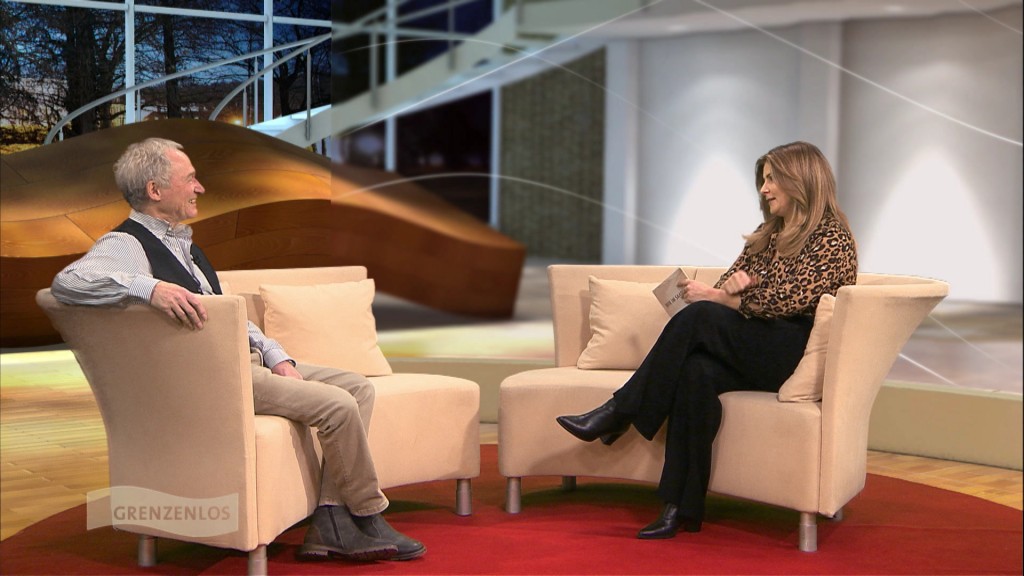 Foto: Wolfgang Winkler und Verena Sierra im Studio