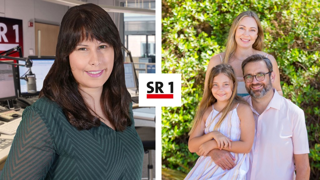 Naina Singh und Martin Knaubert mit seiner Familie