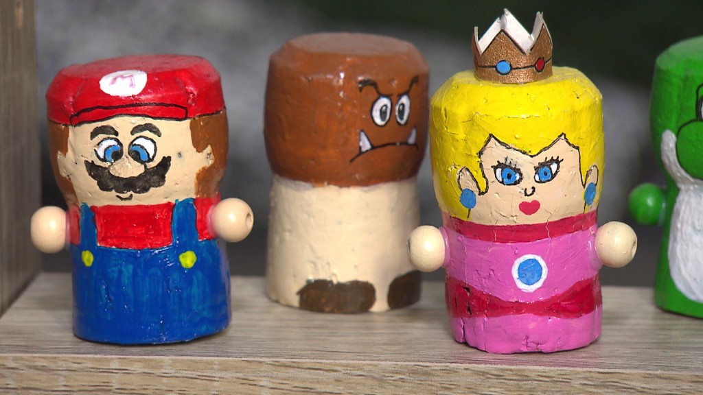 Foto: Super-Mario und Co. aus Sektkorken