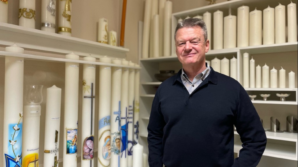 Peter Pazen, Geschäftsführer der Kerzenfabrik Pazen