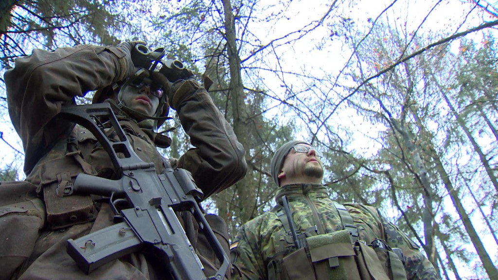Foto: Soldaten im Wald
