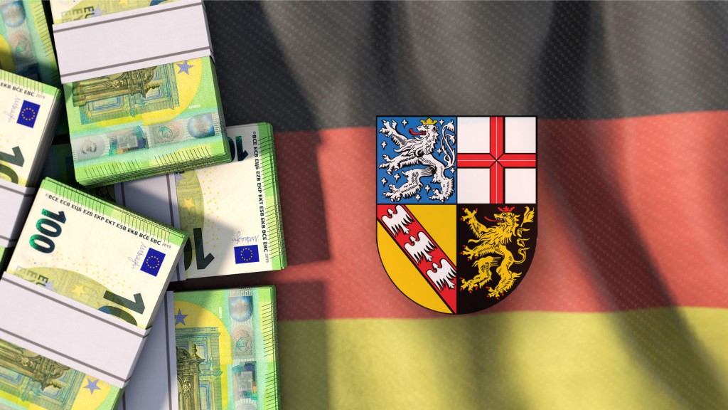 Geldscheine mit dem Wappen des Saarlandes