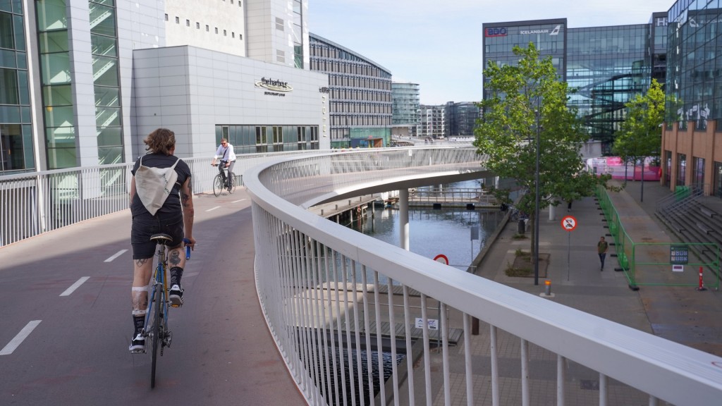 Fahrrad- und Fußgängerbrücke in Kopenhagen