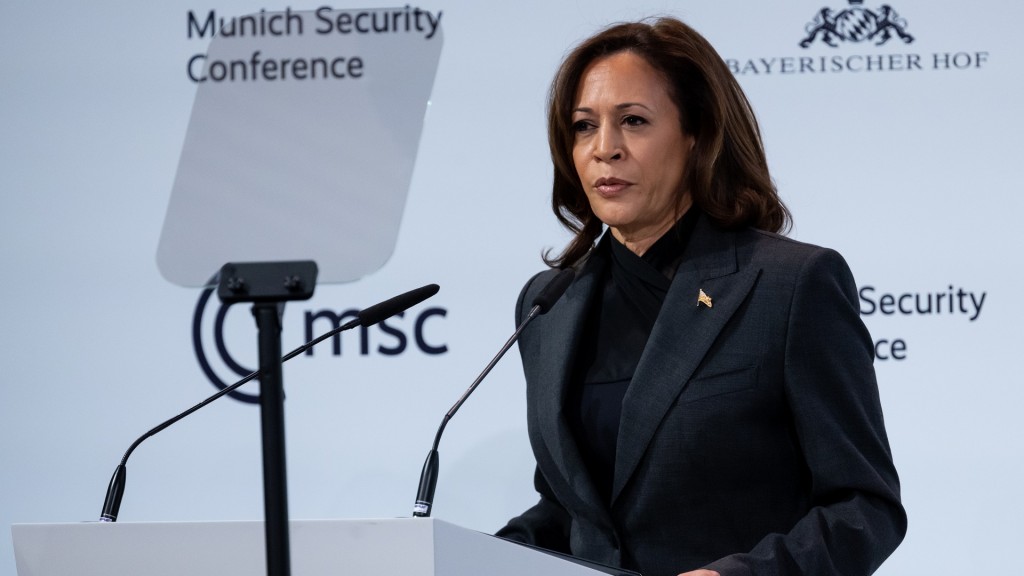 Kamala Harris, Vizepräsidentin der USA, nimmt an der Sicherheitskonferenz teil