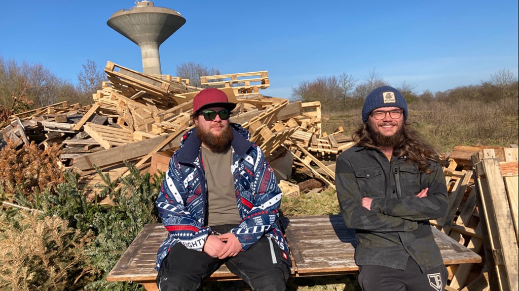 Yves Kerg und Kevin Magirus von der Jugendinitiative Boermereng
