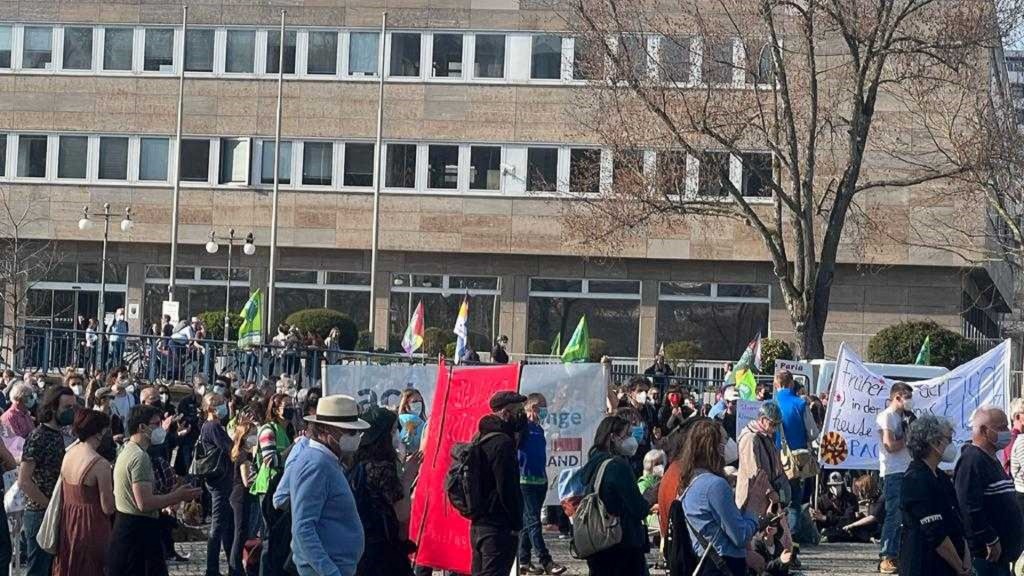Demozug vom Fridays for Future Klimastreik am 25.03.2022