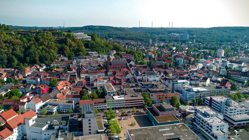 Luftbildaufnahme von Homburg