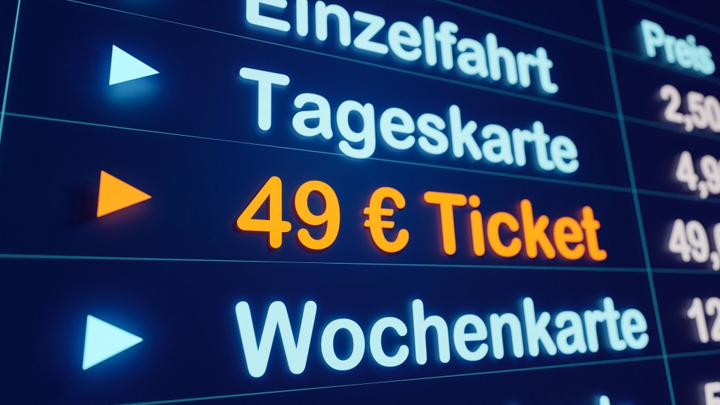 49-Euro-Ticket, Anzeigetafel