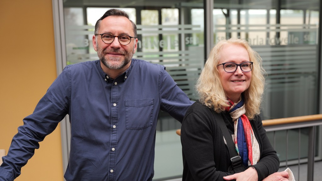 Moderator Uwe Jäger und Sängerin Nicole