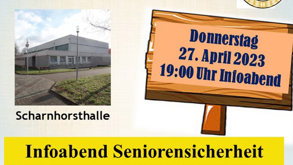 Plakat mit der Einladung zur Seniorensicherheitsberatung