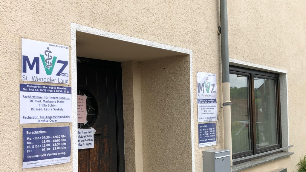 Eingang zum MVZ in Marpingen-Alsweiler