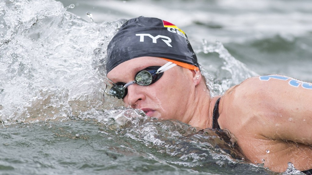 Der Saarbrücker Profischwimmer Andreas Waschburger während eines Schwimmwettkampfes.