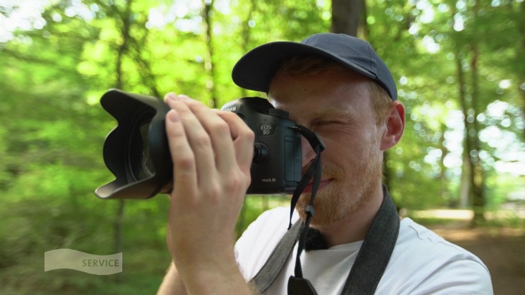 Foto: SR-Reporter Alex mit seiner Kamera