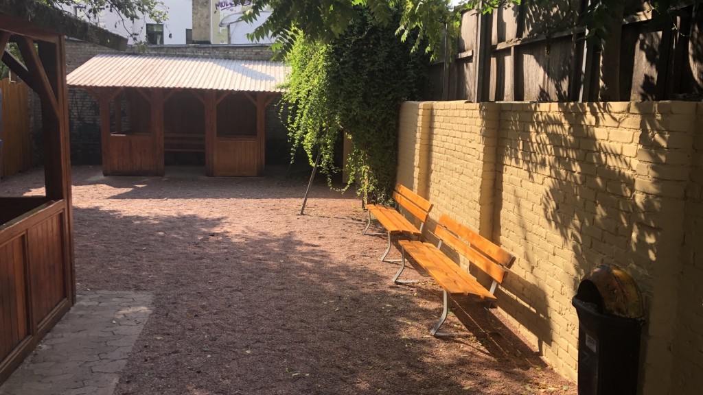 Der renovierte Pavillon für Randständige im Nauwieser Viertel in Saarbrücken