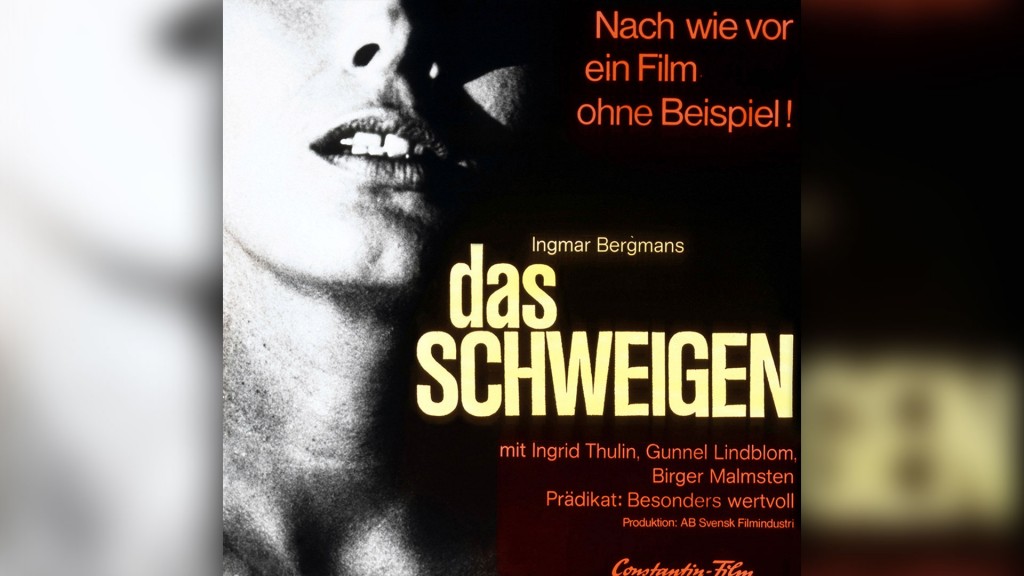 Filmplakat: „Das Schweigen“ von Ingmar Bergmann 