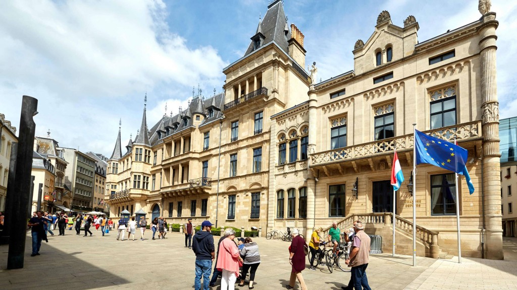 Der Grossherzogliche Palast in Luxemburg beherbergt auch das Parlament mit der Abgeordnetenkammer