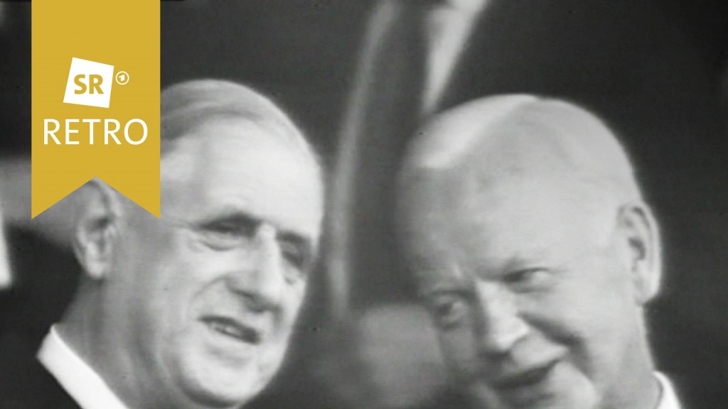 Charles de Gaulle und Heinrich Lübke unterhalten sich