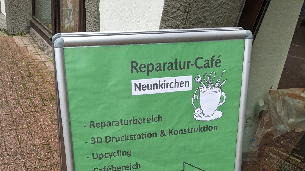 Schild Repair Café NK
