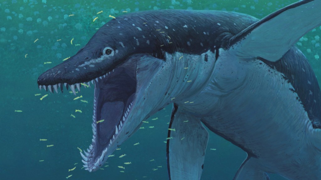 Foto: Die künstlerische Darstellung zeigt den Pliosaurier Lorrainosaurus. 
