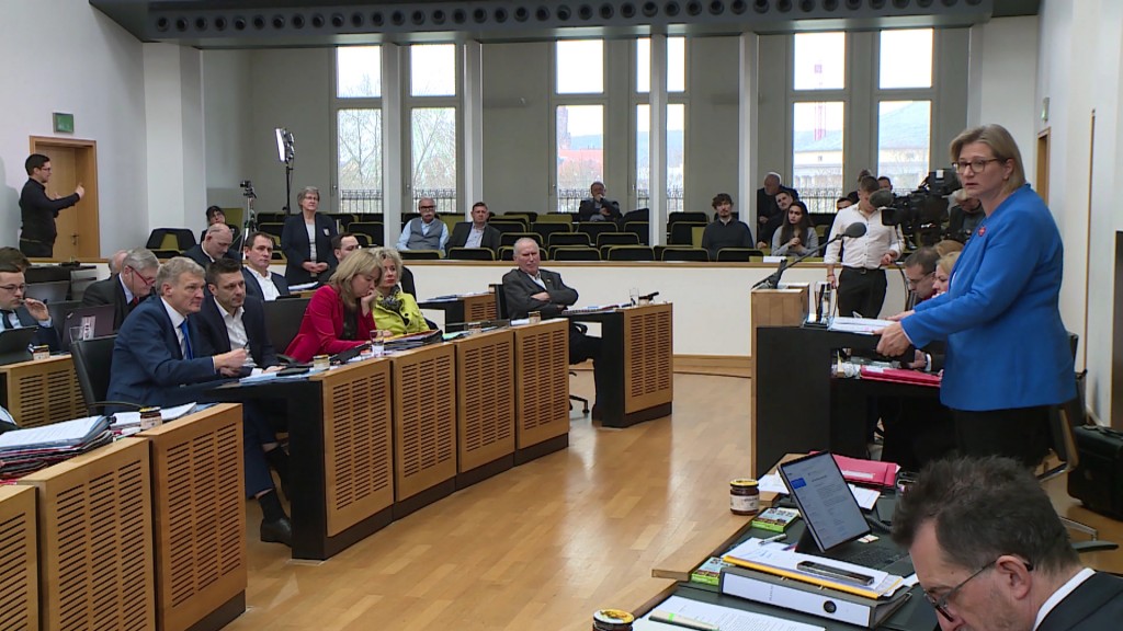 Foto: Blick in den Landtag des Saarlandes