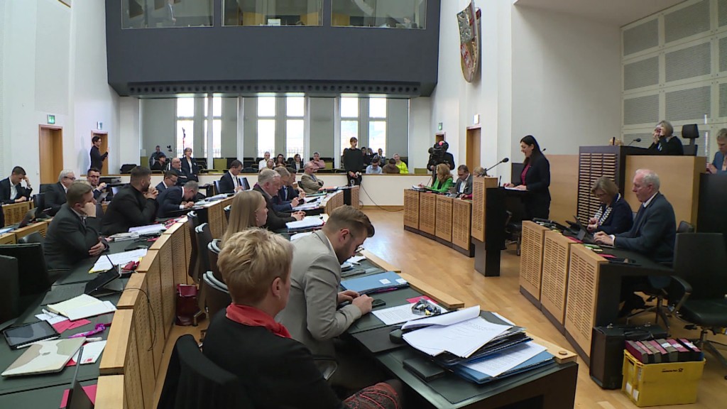 Foto: Debatte im Landtag des Saarlandes