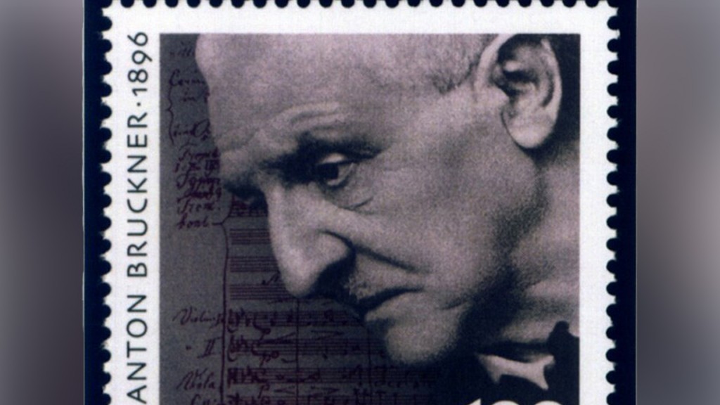 Eine Briefmarke zum 100. Todestag von Anton Bruckner