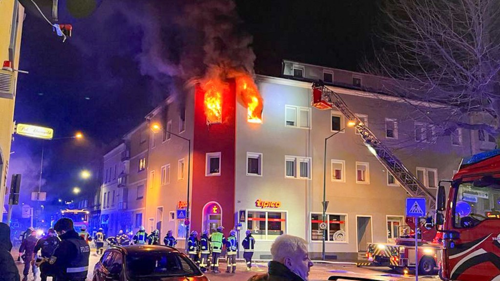 Foto: Brand in einer Wohnung in Neunkirchen