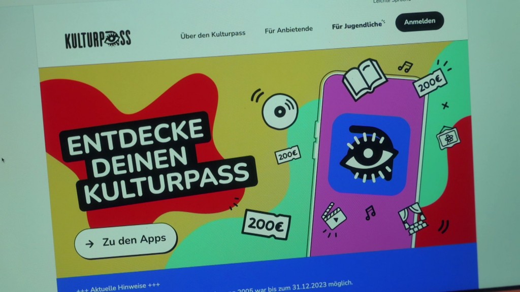 Foto: Kulturpass auf der Website