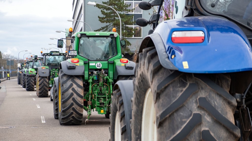 Am Montag haben Bauern im Saarland gegen das Wegfallen von Subventionen im Agrarbereich demonstriert. 