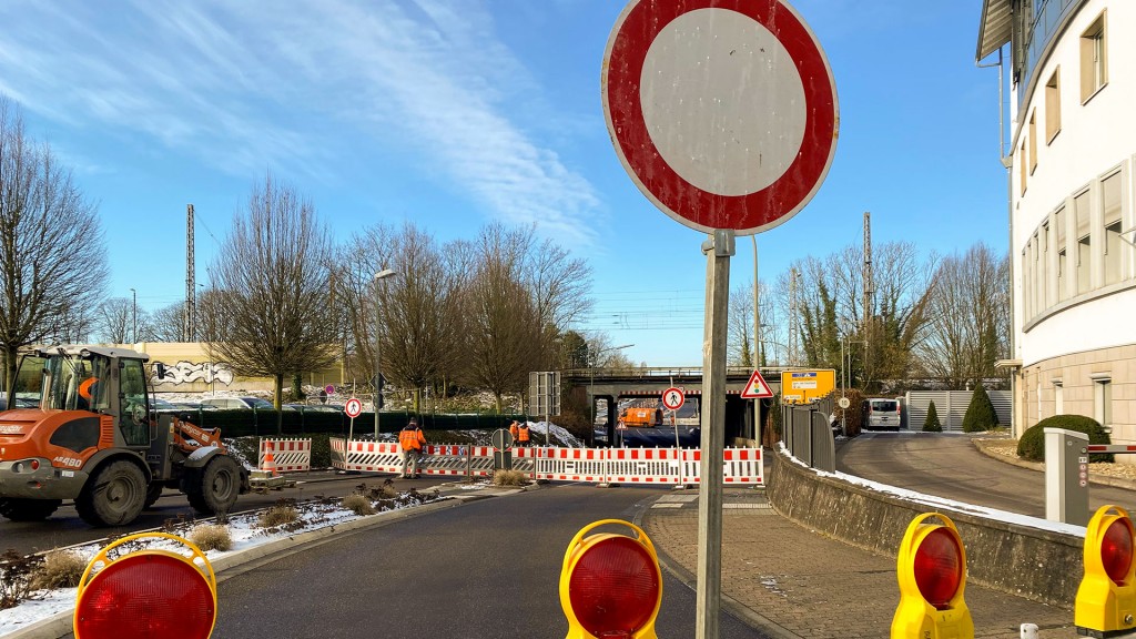 Sperrung Lothringer Straße in Merzig 