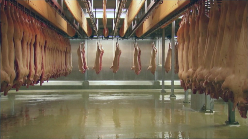 Fleischproduktion in einem Schlachthof