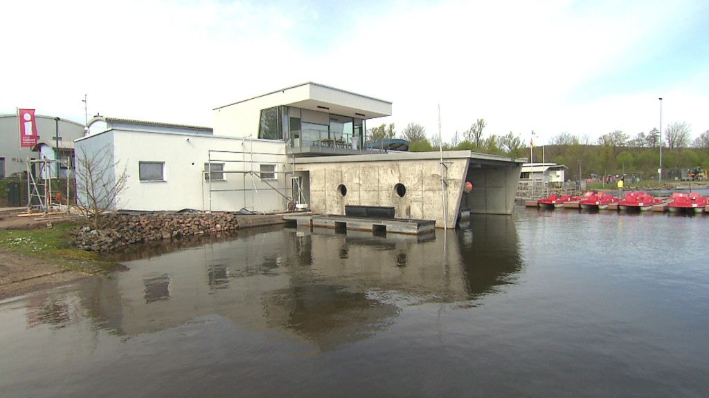 Foto: neue Rettungswache am Bostalsee