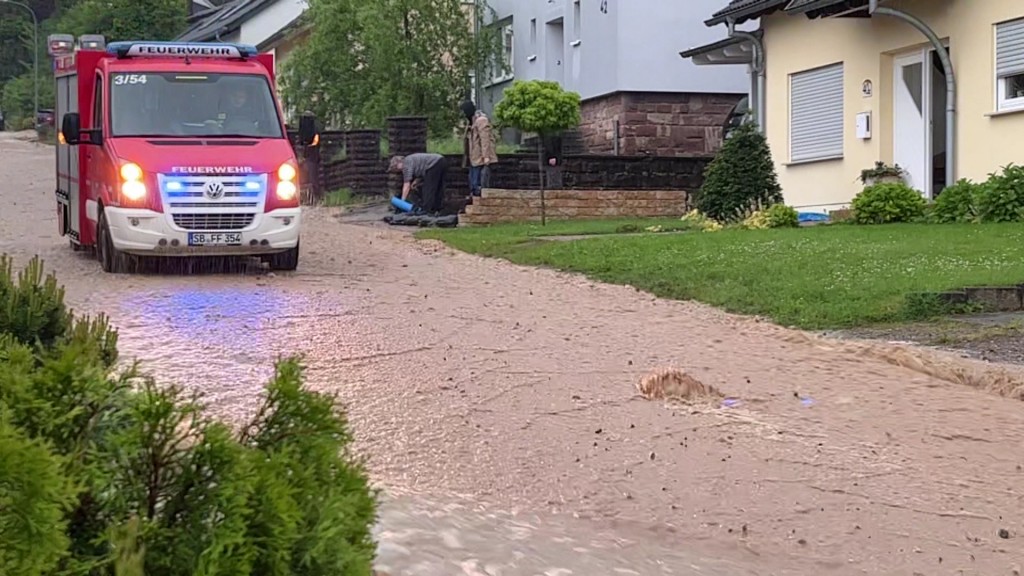 Foto: Starkregen in Kleinblittersdorf 