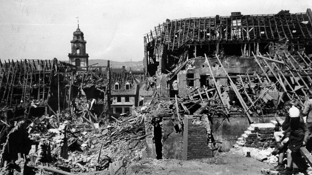 Kriegszerstörung in Alt-Saarbrücken